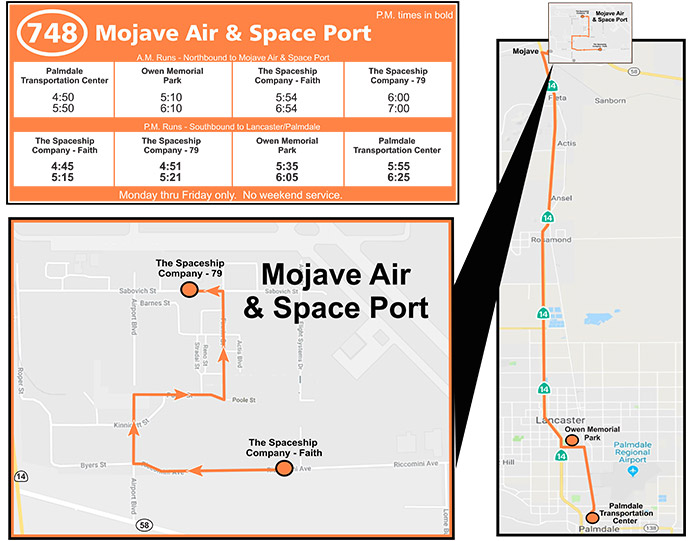 Route 748 Map and Schedule