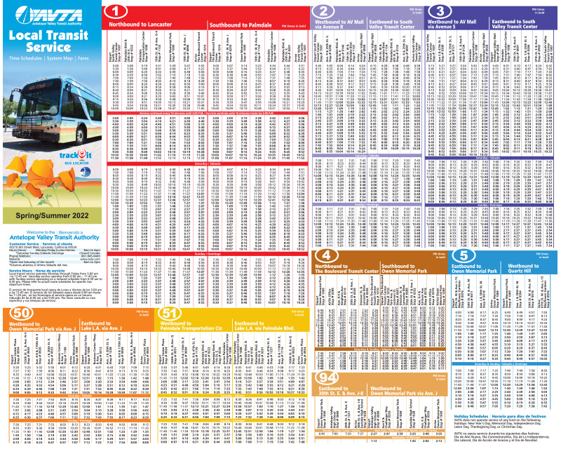Local Transit Schedule