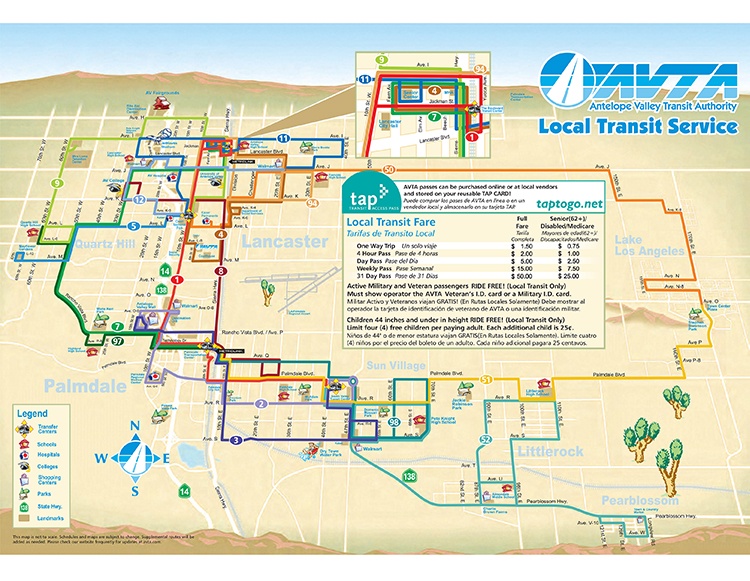 Local Transit System Map