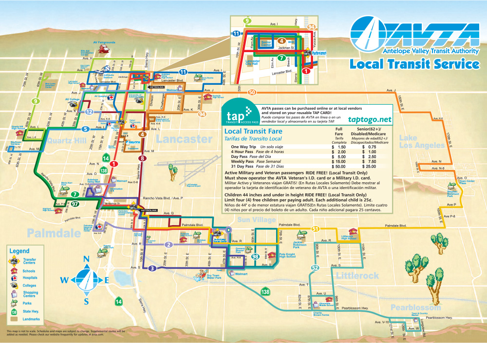 Local Transit System Map