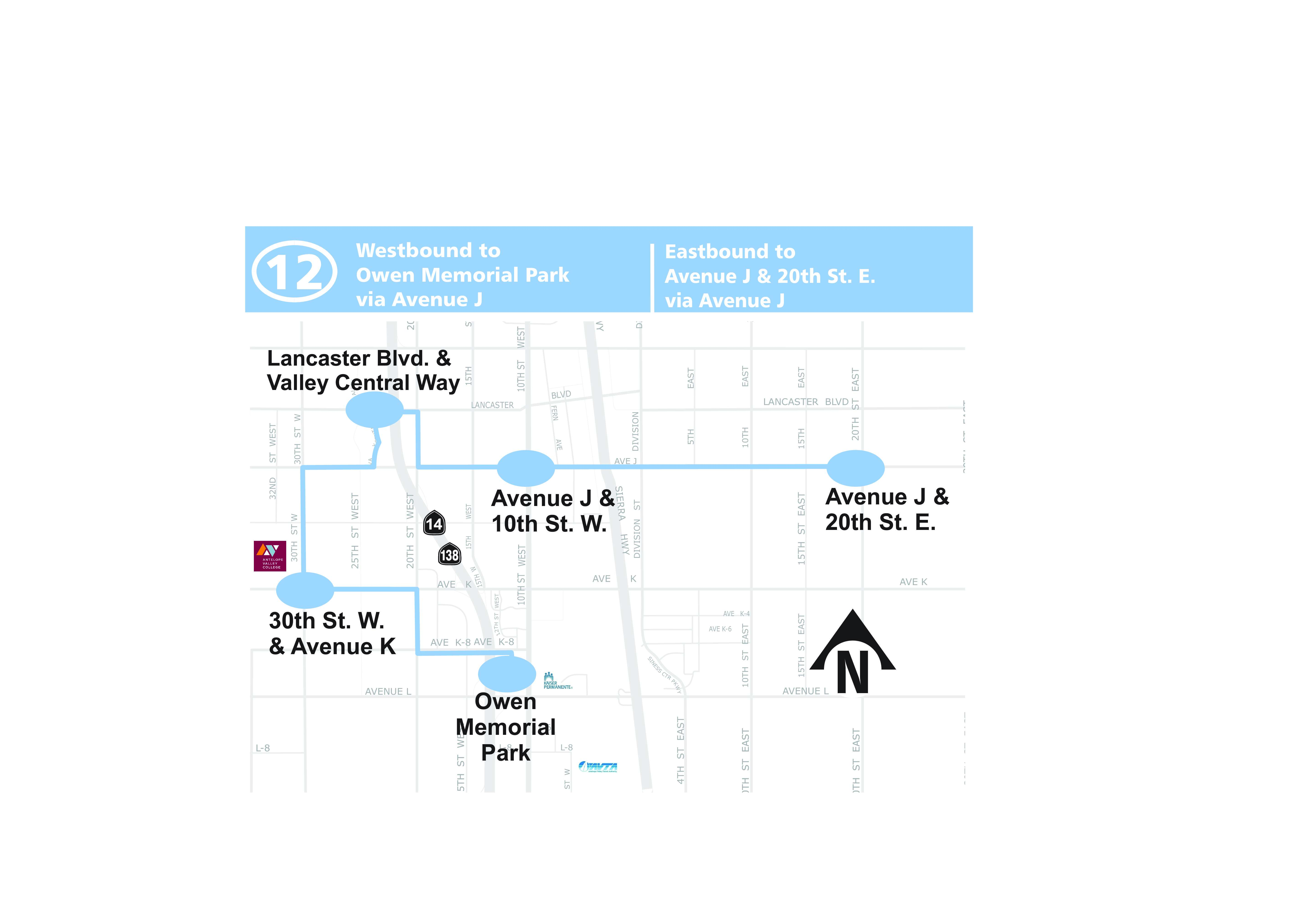 Route 12 Map