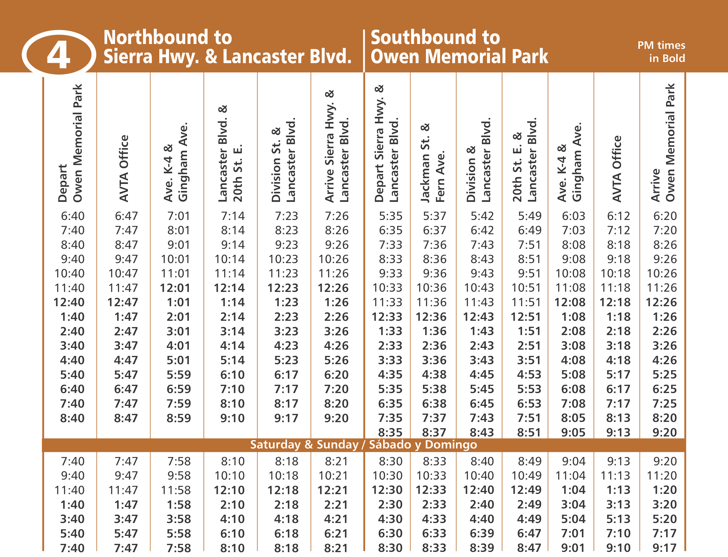 Coach Short Line Bus Schedule