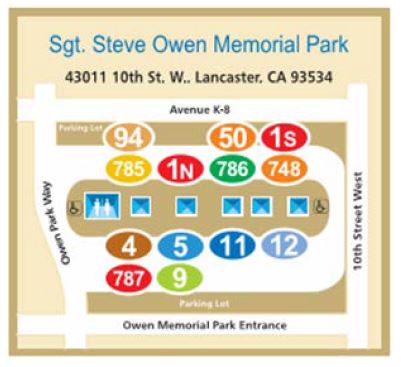 Sgt. Steve Owen Memorial Park Map