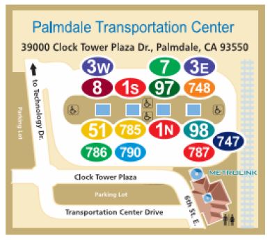 Palmdale Transportation Center Map