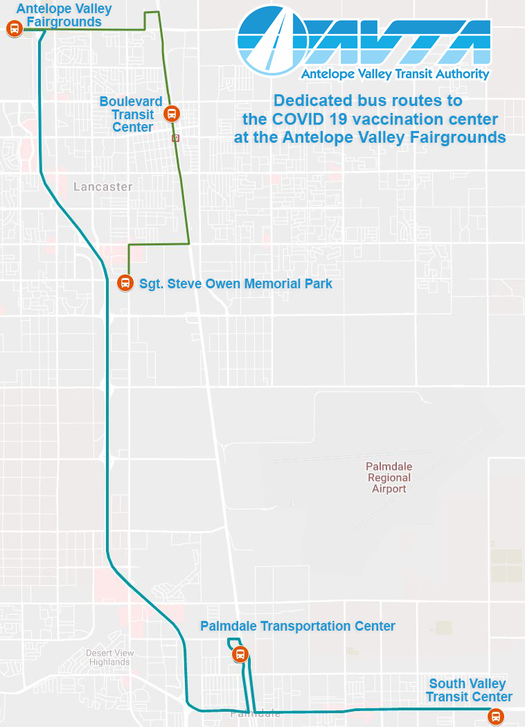 Dedicated bus routes to the COVID 19 vaccination center