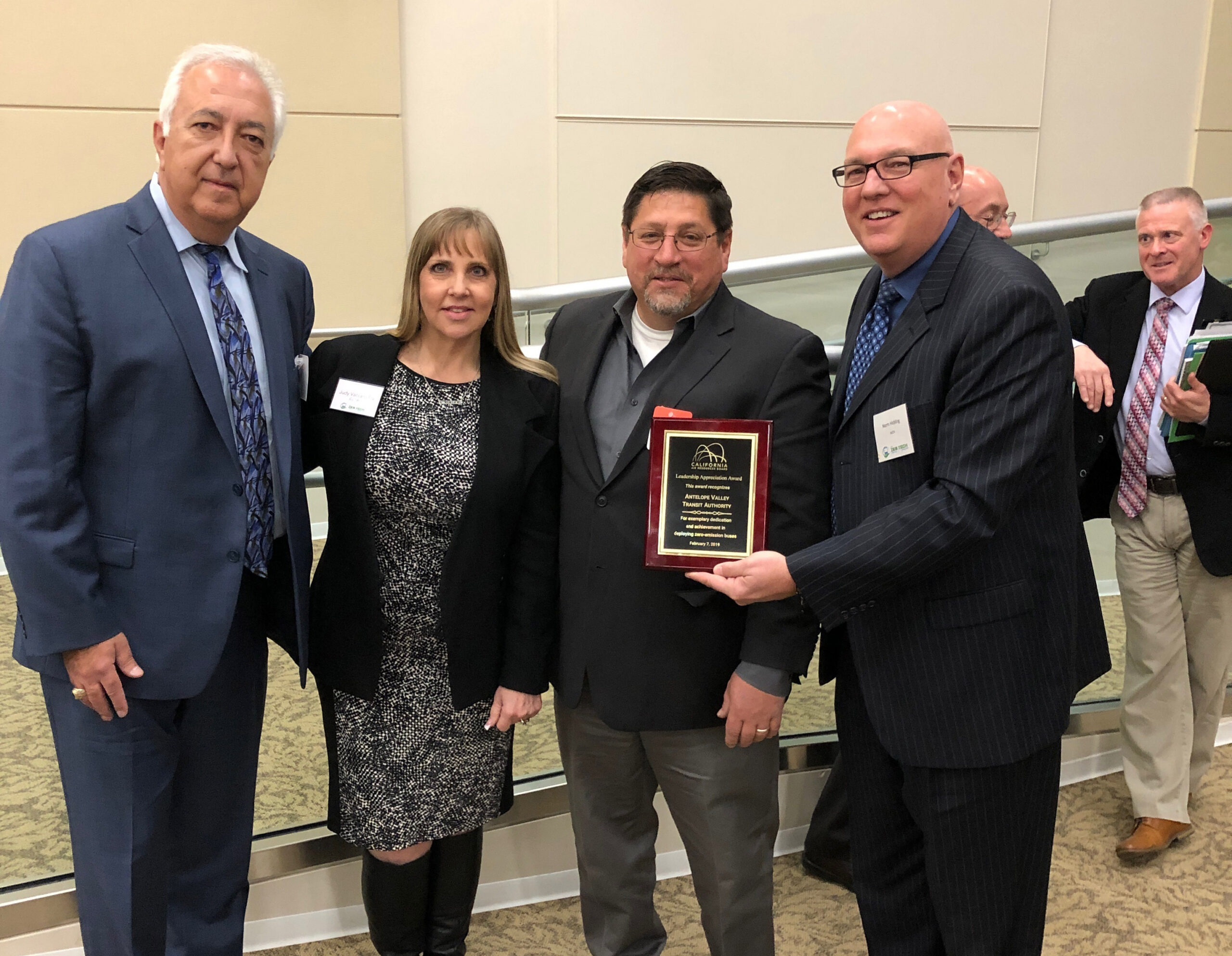 AVTA Executive Director Macy Neshati, AVTA Director of Finance Judy Fry, AVTA Director of Operations and Maintenance Mark Perry, and AVTA Director of Strategic Planning and Development Norm Hickling