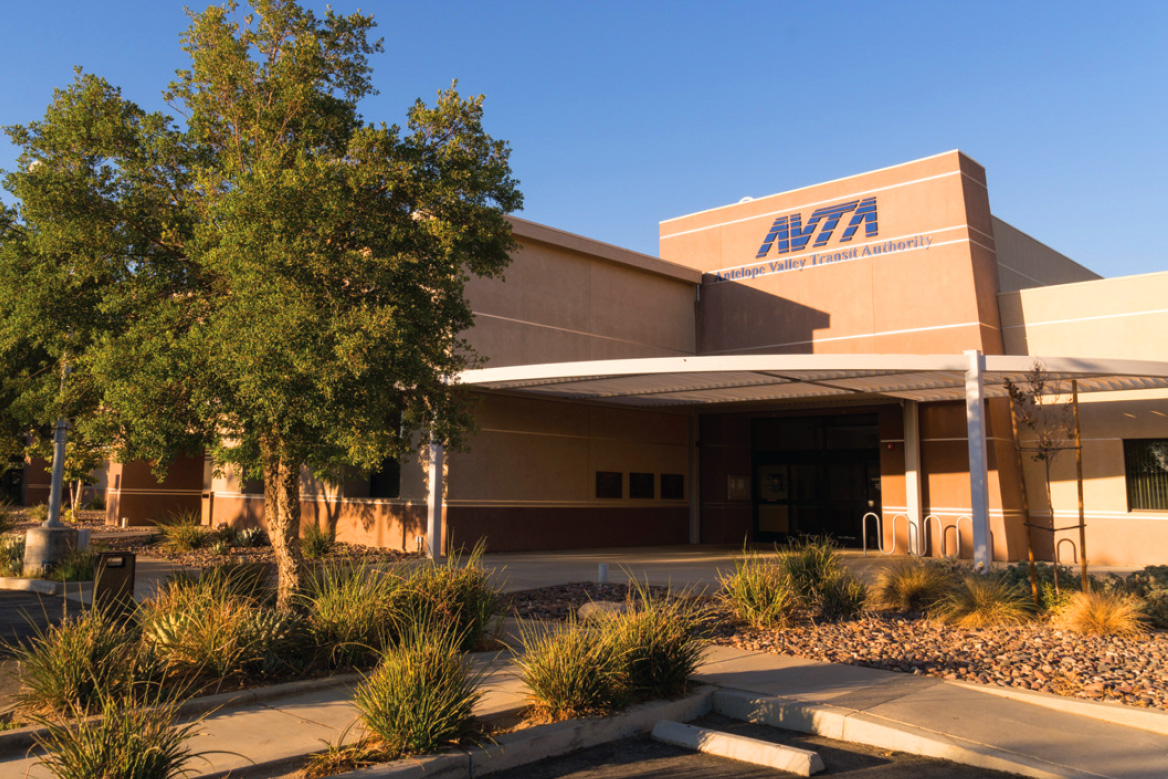 Front view of the AVTA Headquarters Building